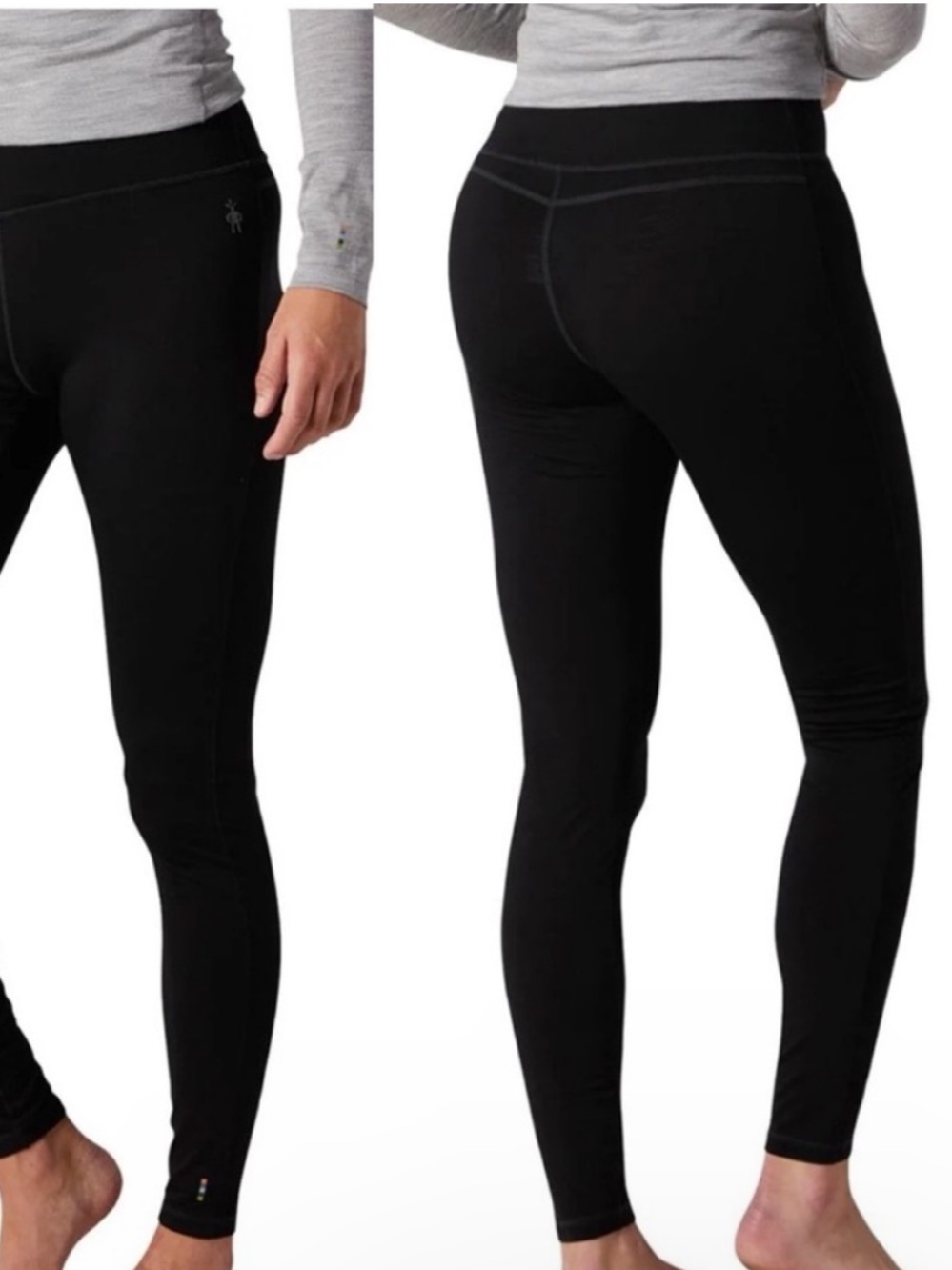Smartwool XL 150 Merino Wool Leggings Black Outdoor Hike Travel Trail - Picture 6 of 8